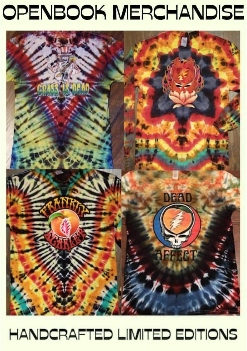 Sample handcrafted limited edition tie-dye shirts